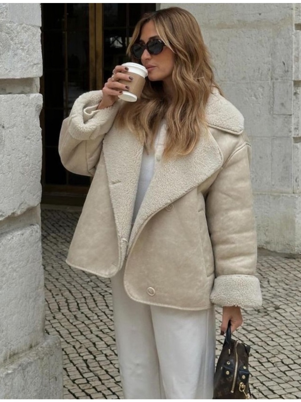 ZARA oversized double faced jacket